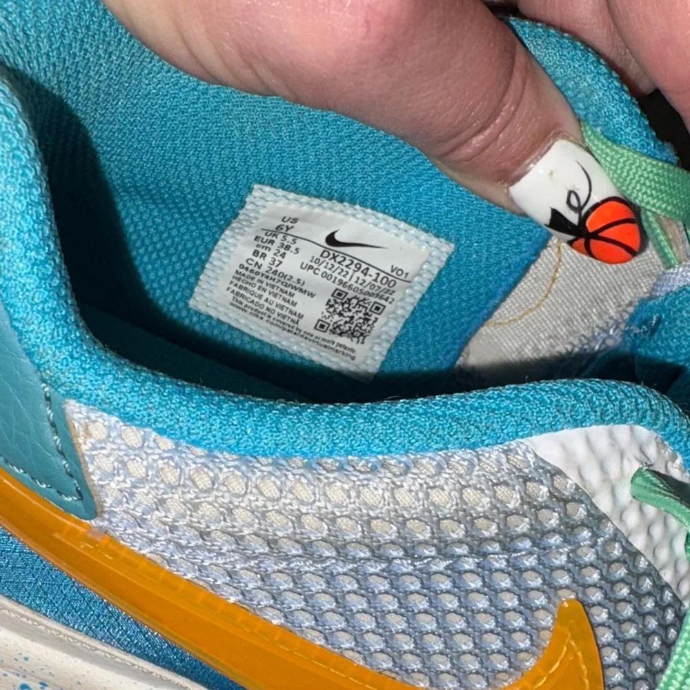 Nike Ja 1 GS sundial  - Blue, Green, White